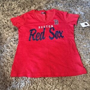 MLB Red Boston Red Sox Women's Short Sleeve Tee